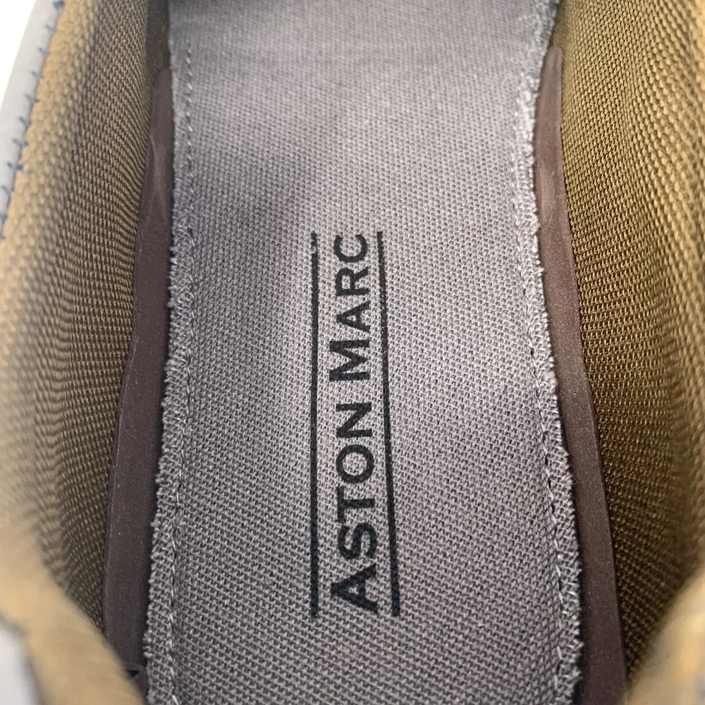 Aston Marc Newport H-7042 Loafers Men's 9 Gray Moc Toe Casual Slip On Shoes 8104